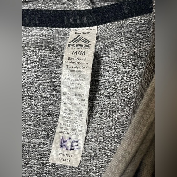 RBX Women's French Terry Pullover Hoodie Light Grey Size M - Picture 5 of 9